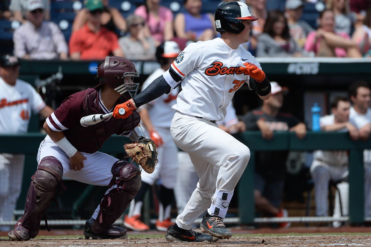 NCAA Baseball: College World Series-Mississippi State vs Oregon State