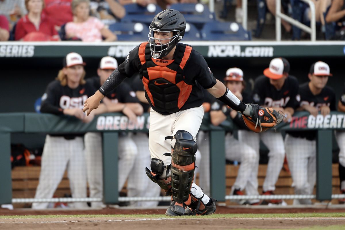 NCAA Baseball: College World Series-Arkansas vs Oregon State