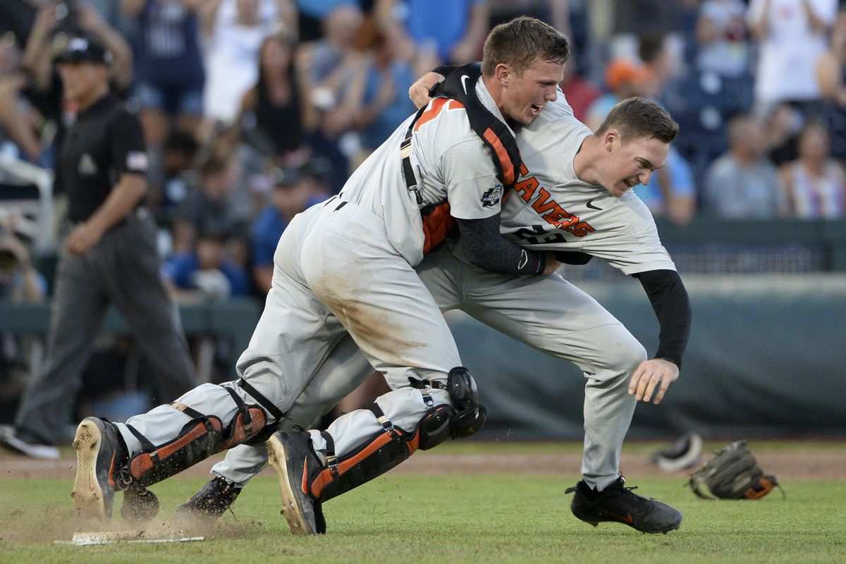 NCAA Baseball: College World Series Championship-Arkansas vs Oregon State