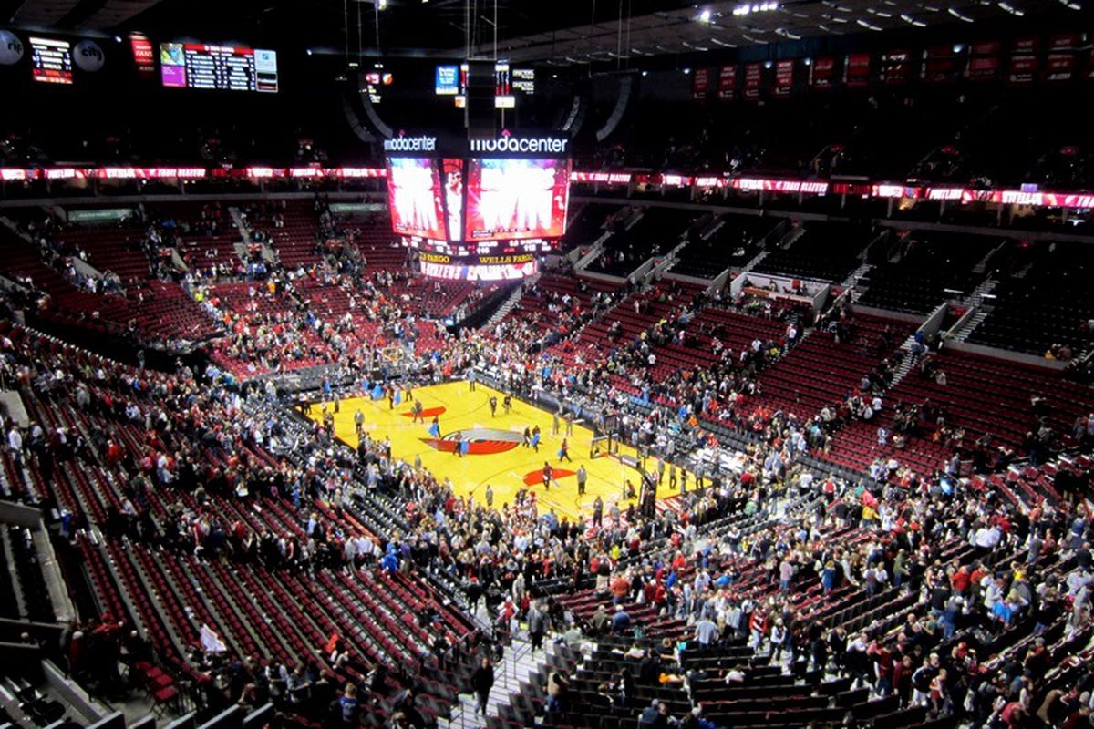 Oregon St. will be playing in the Moda Center in Portland next December.