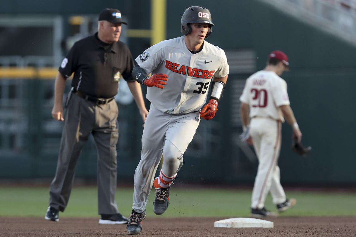 NCAA Baseball: College World Series-Arkansas vs Oregon State