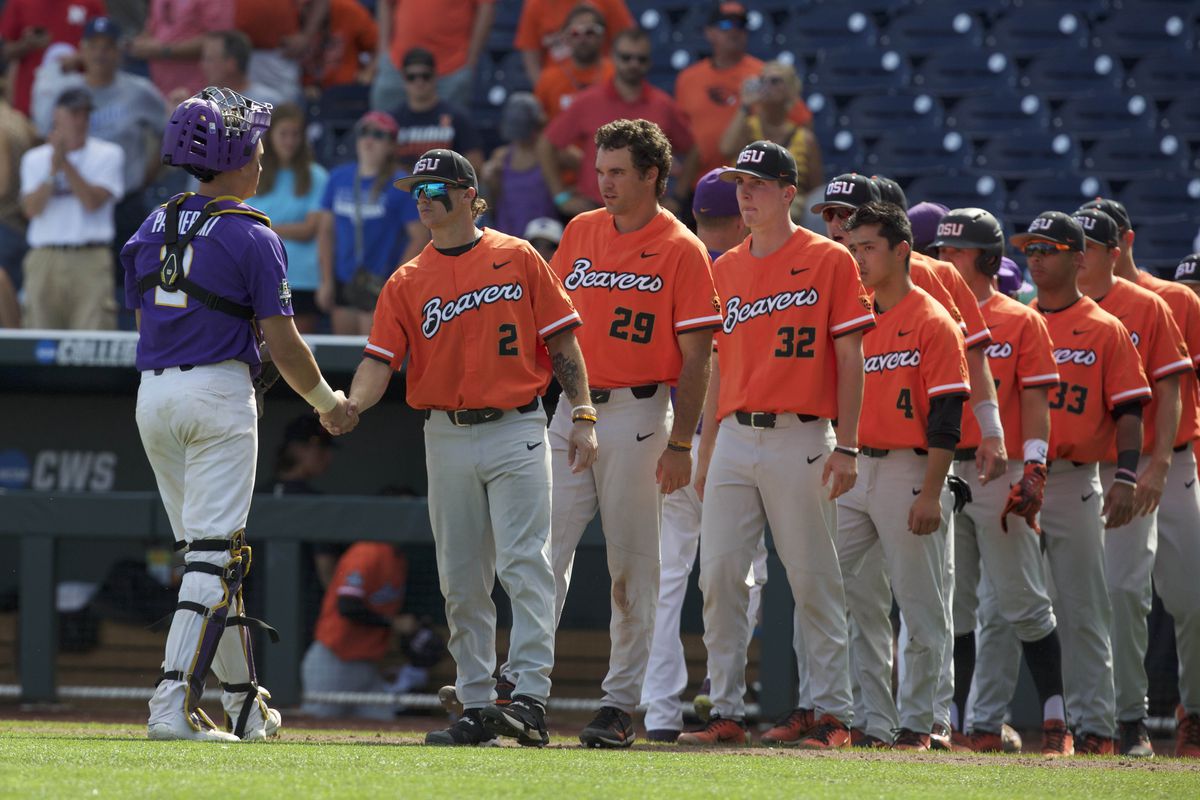NCAA Baseball: College World Series-LSU vs Oregon State