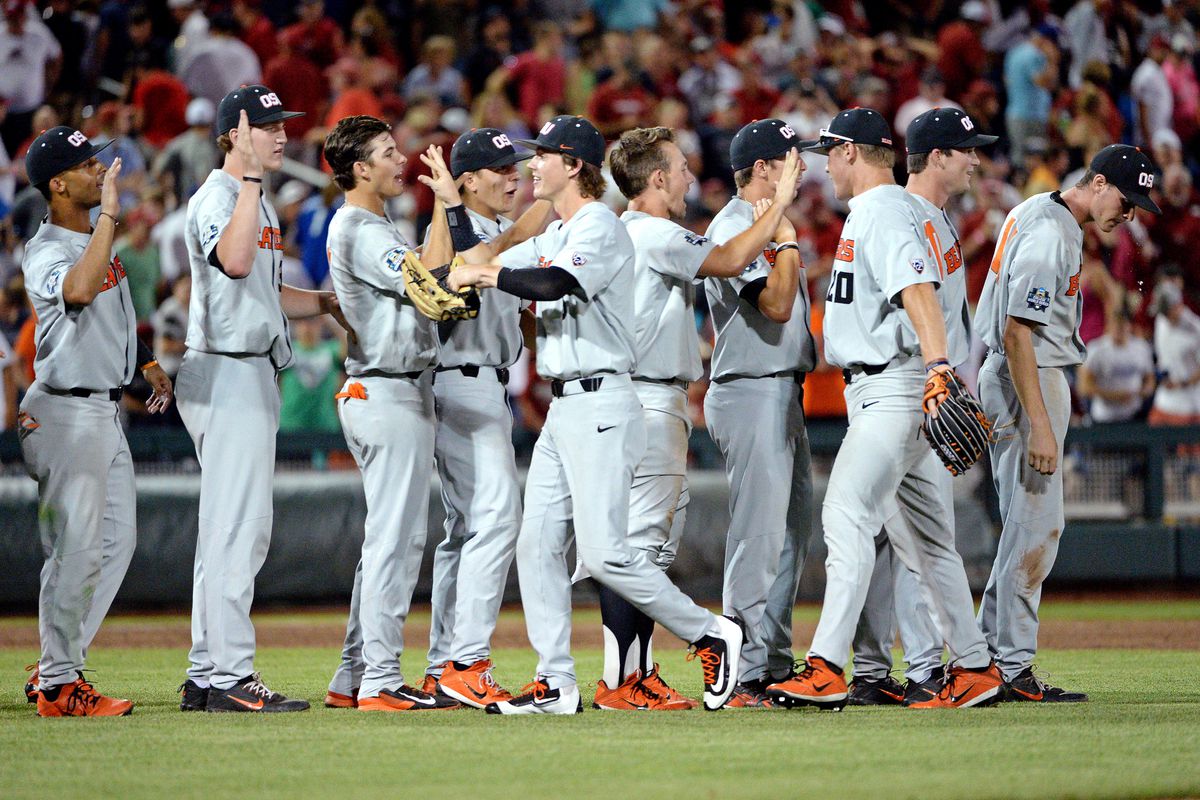 NCAA Baseball: College World Series-Arkansas vs Oregon State
